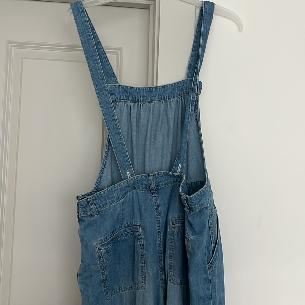 Pilcro Denim Blue Wide Leg Jumpsuit - Picture 3 of 4